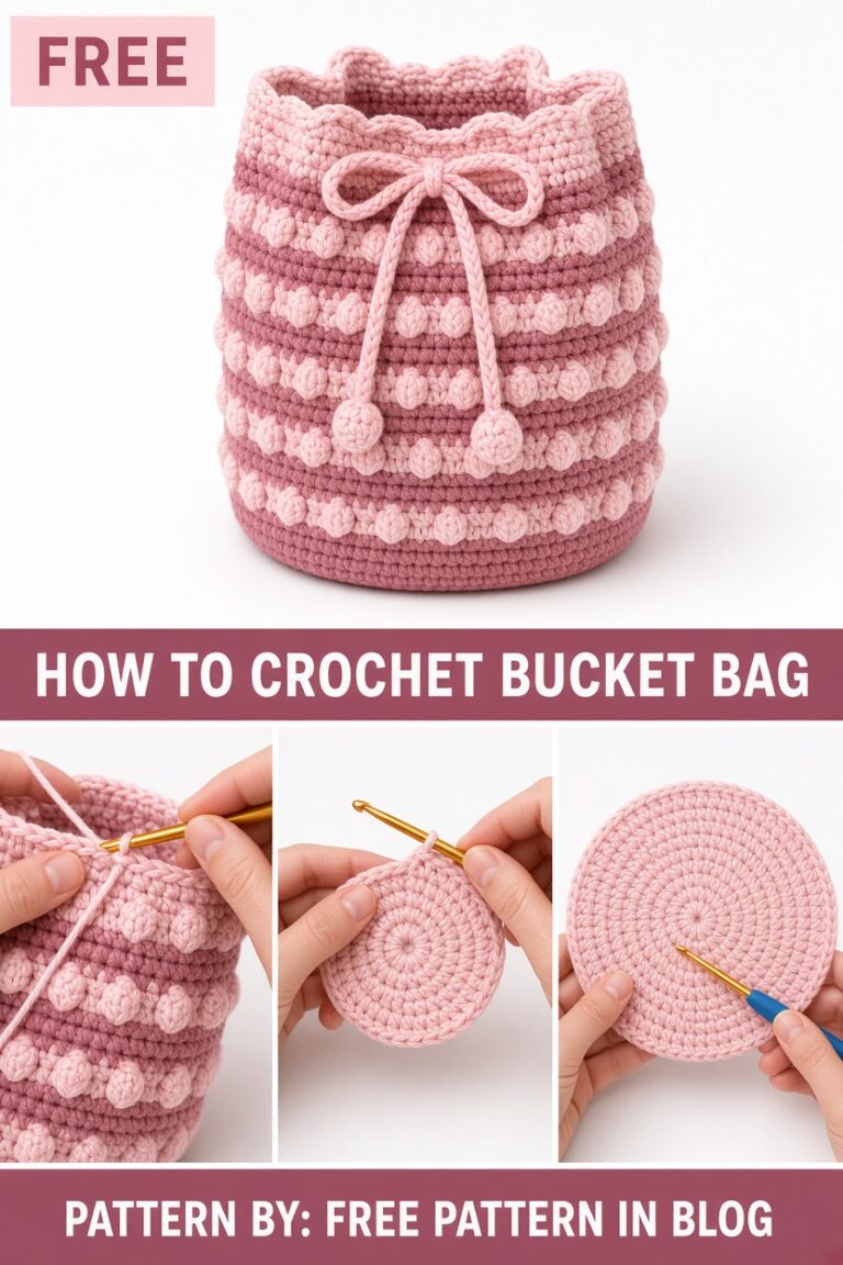 Mini Bucket Bag Free Crochet Pattern Best Gift Idea